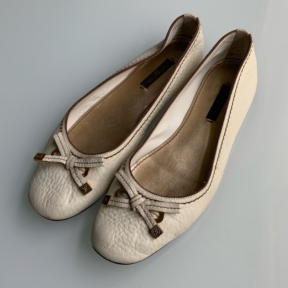 Louis Vuitton Beige Ballet Flats - Picture 1 of 7
